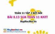 Bài 8.13 SGK Toán 11 Tập 2 Kết nối tri thức